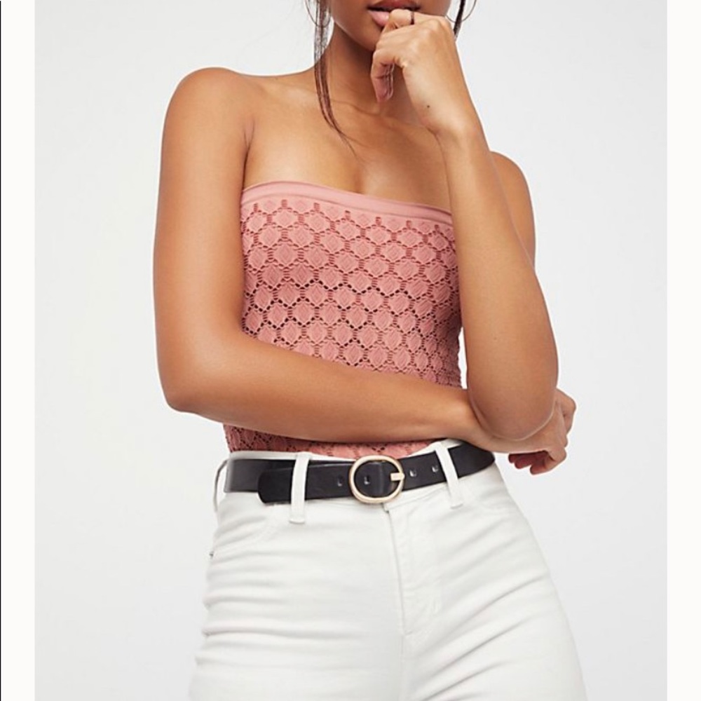 Free People Honey Textured Tube Top